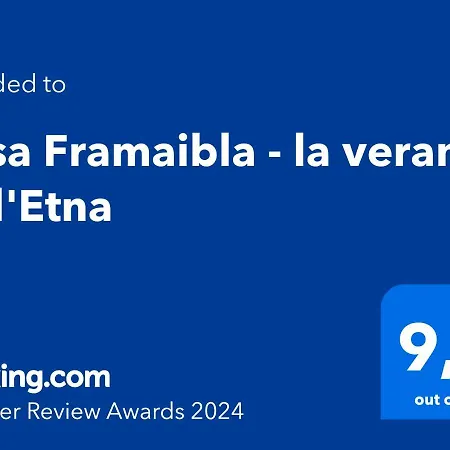 Casa Framaibla - La Veranda Sull'etna * Augusta